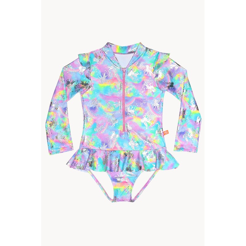 Girls Miss Dazzle Long Sleeve Sunsuit