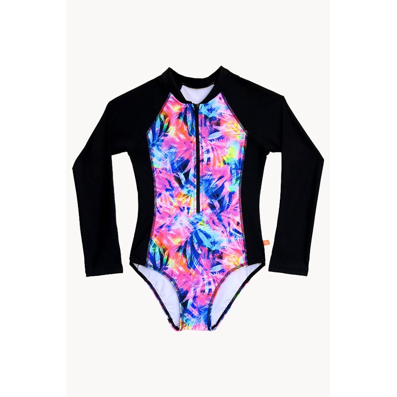 Girls Sugar Palm Long Sleeve Sunsuit
