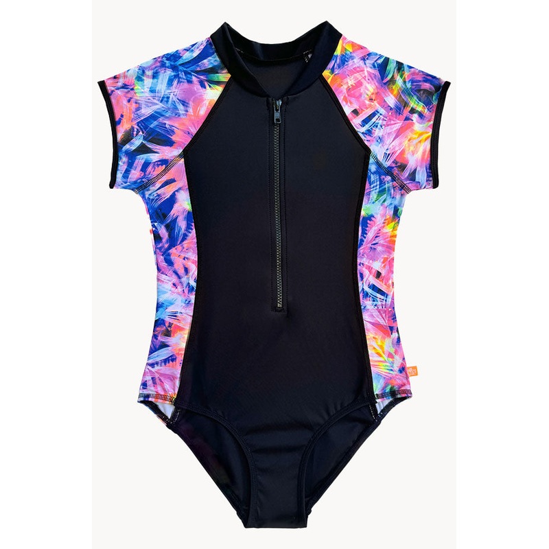 Girls Sugar Palm Short Sleeve Sunsuit