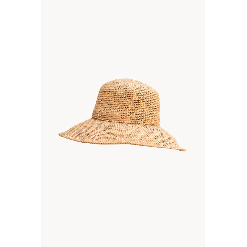 Raffia Twist Wide Brim Hat