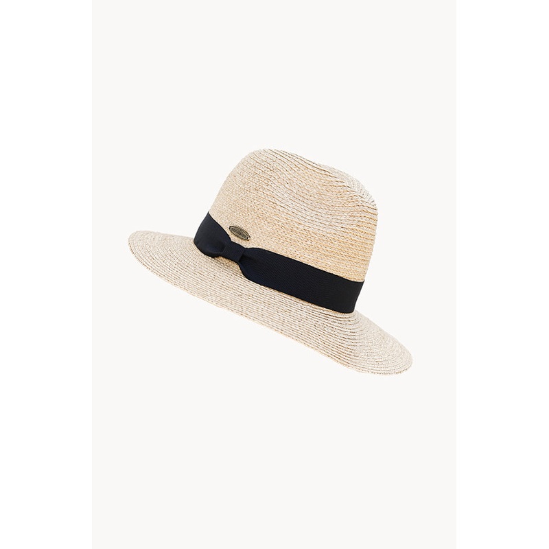 Unisex Raffia Black Band Panama Hat