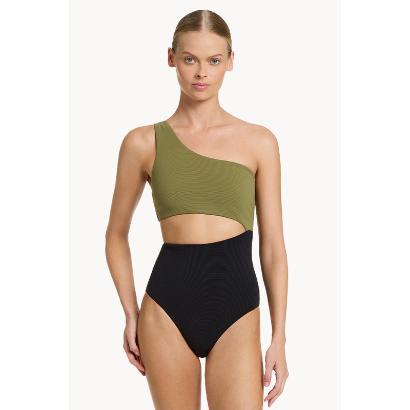 Versa Rib One Shoulder One Piece