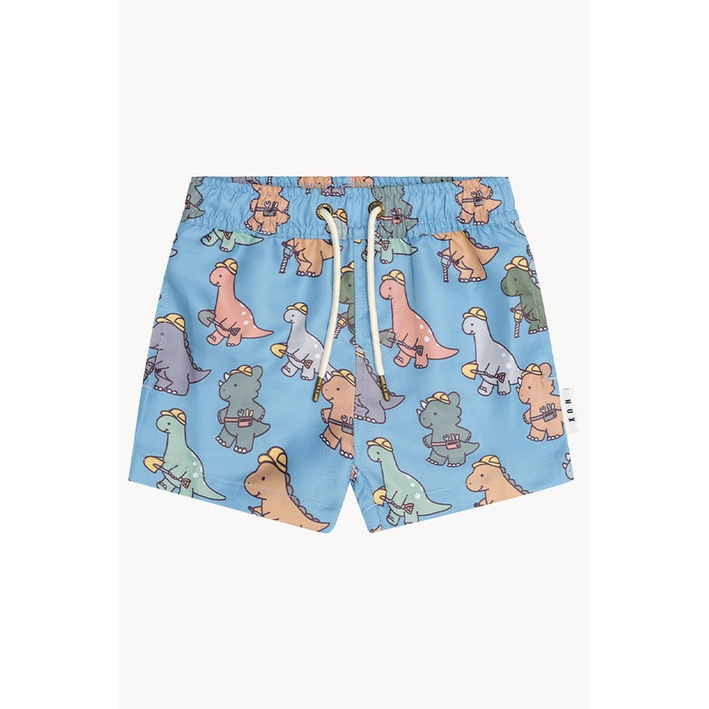 Boys Construction Dino Swim Short