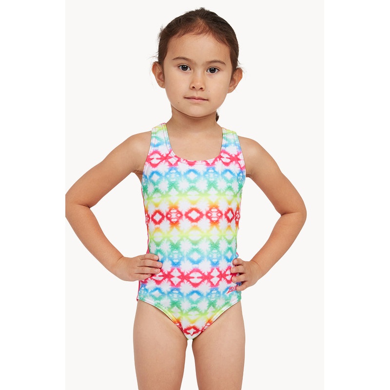 Girls Rainbow Haze Action Back One Piece