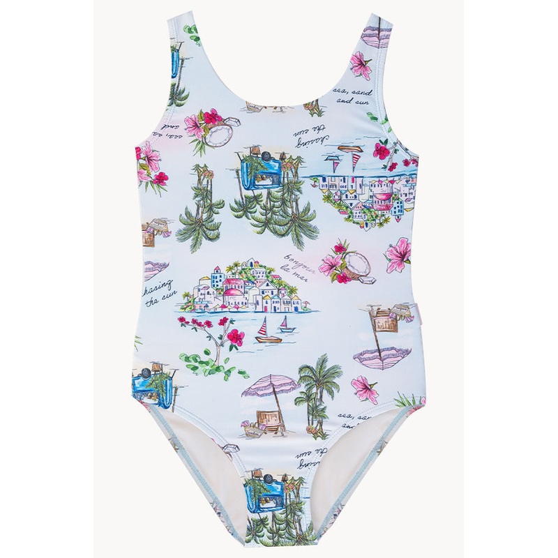 Girls Secret Vacay Cut Out One Piece