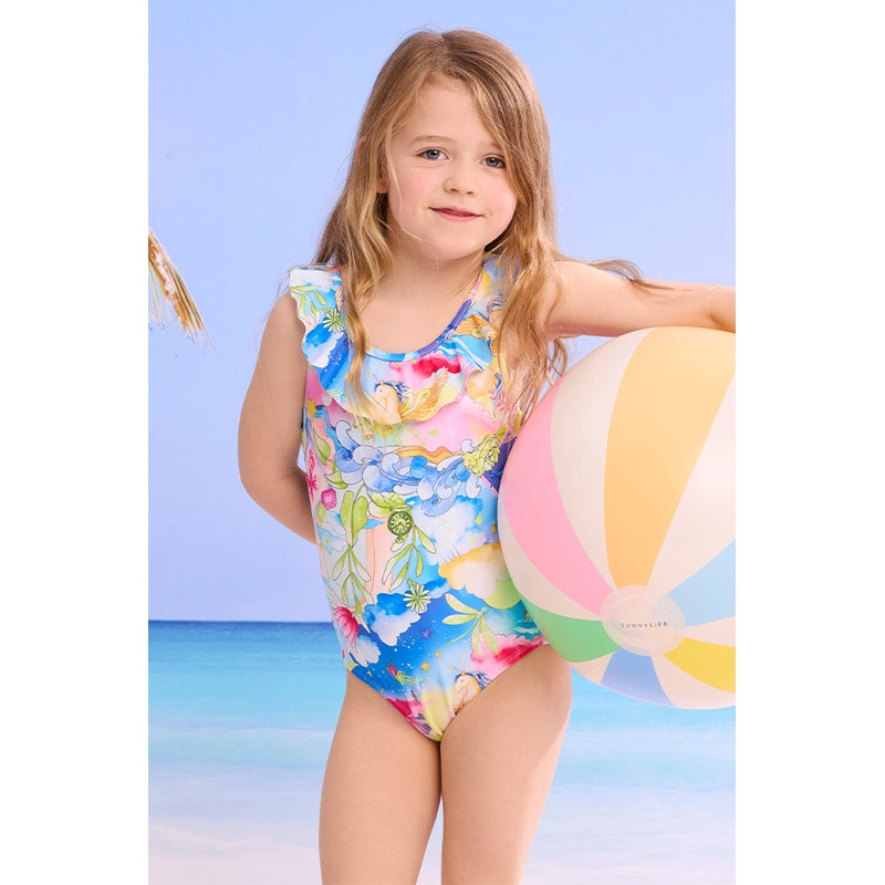 Girls Surrealism Frill One Piece