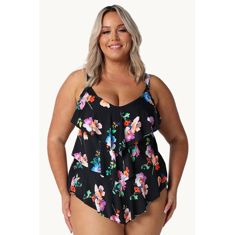 Malibu Tiered Frill Tankini Separate