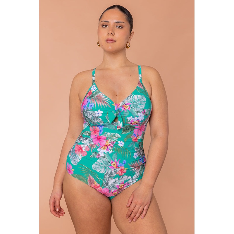Pacifico DD/E Cup Tie Front One Piece