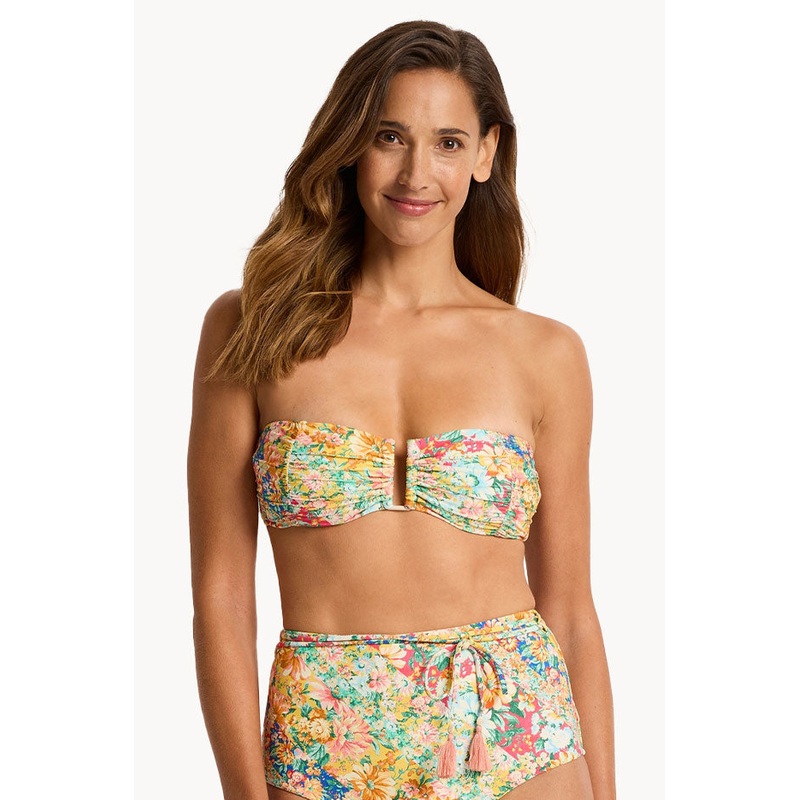 Penny Ruched U Wire Bandeau