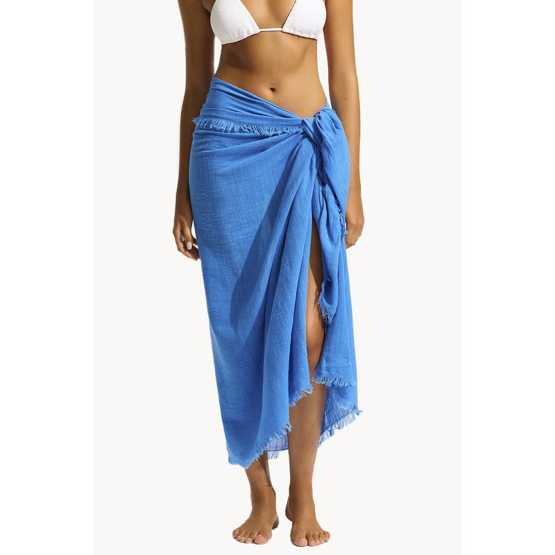 Textured Cotton Beach Wrap