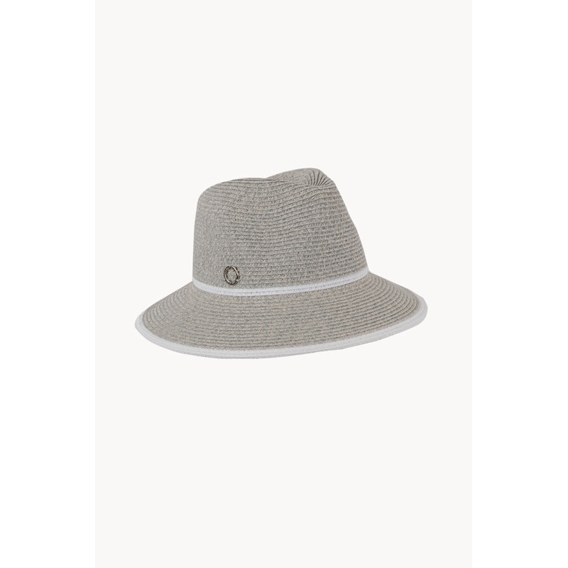 White Band Down Brim Hat