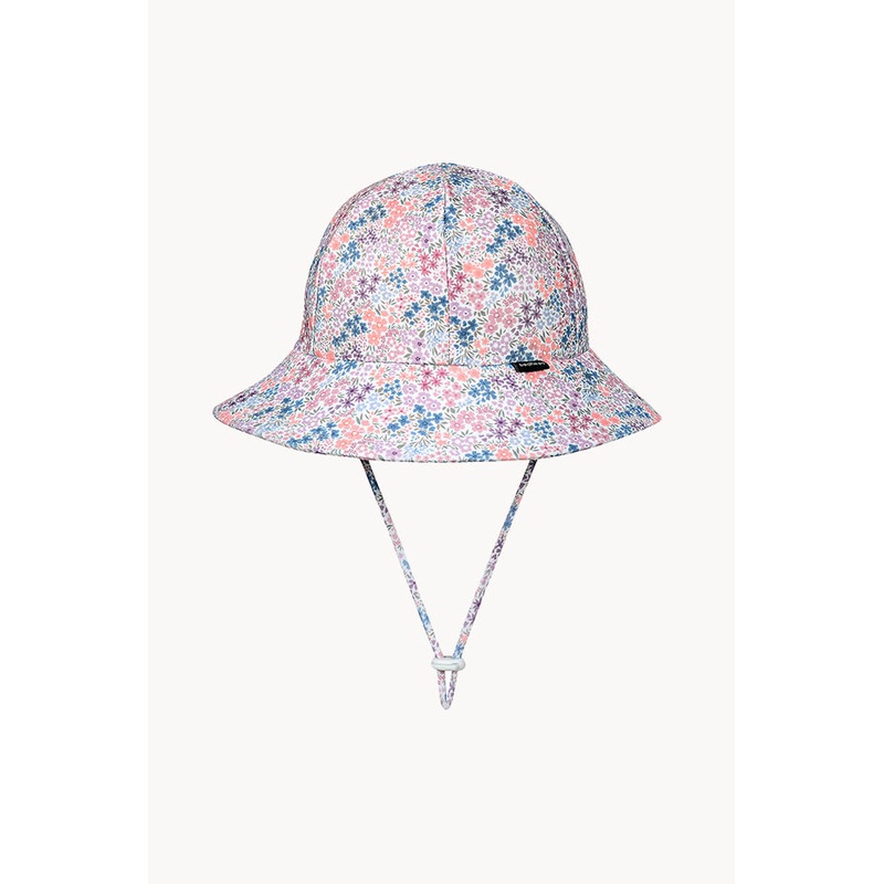 Girls Blossom Ponytail Bucket Sunhat