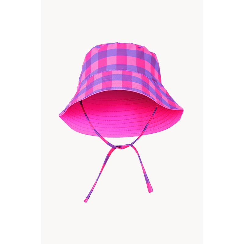 Girls Check Swim Hat