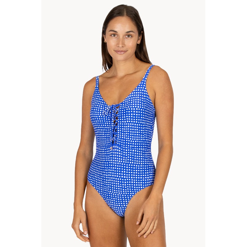 Picnic Point Lace Up One Piece