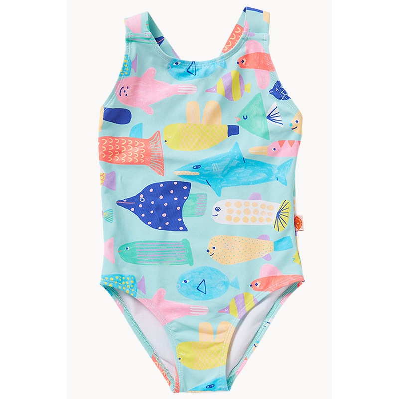 Toddler Girls Rainbow Reef One Piece