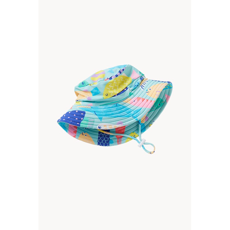 Toddler Girls Rainbow Reef Swim Bucket Hat