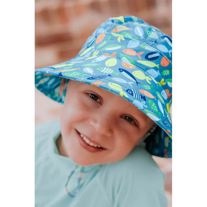 Boys Pisces Classic Bucket Sunhat