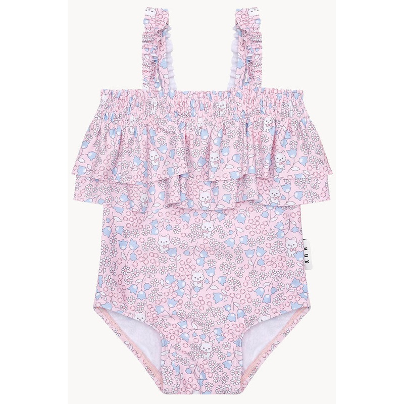 Girls Bluebell Floral Frill One Piece