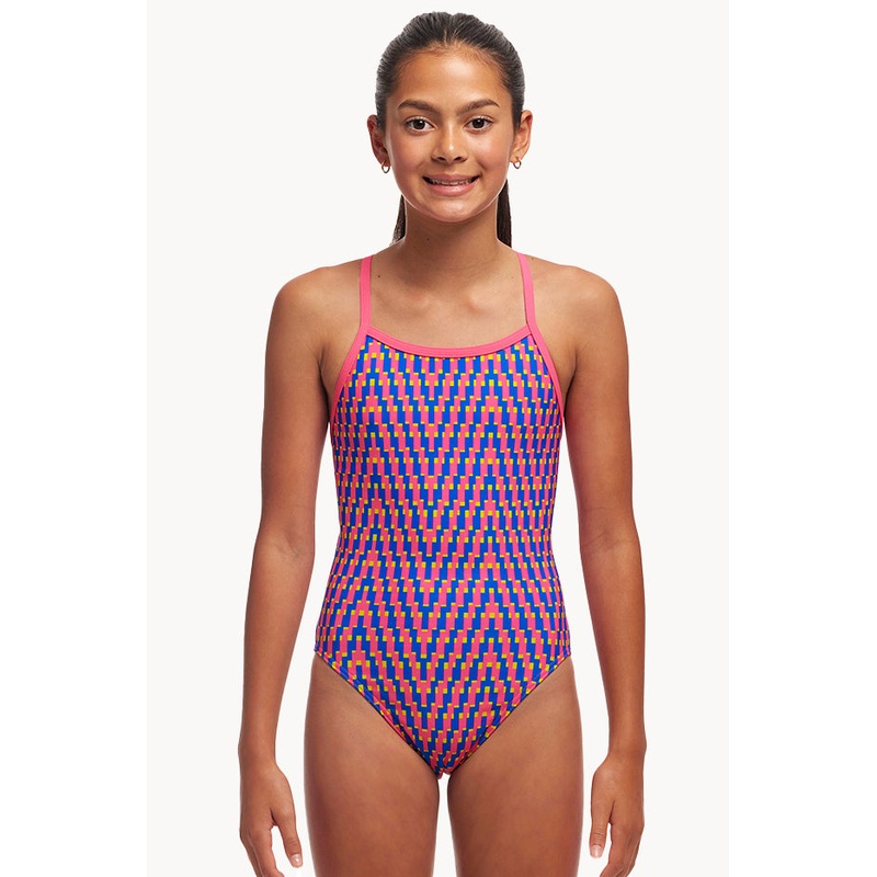 Girls Daily Steps Single Strap One Piece