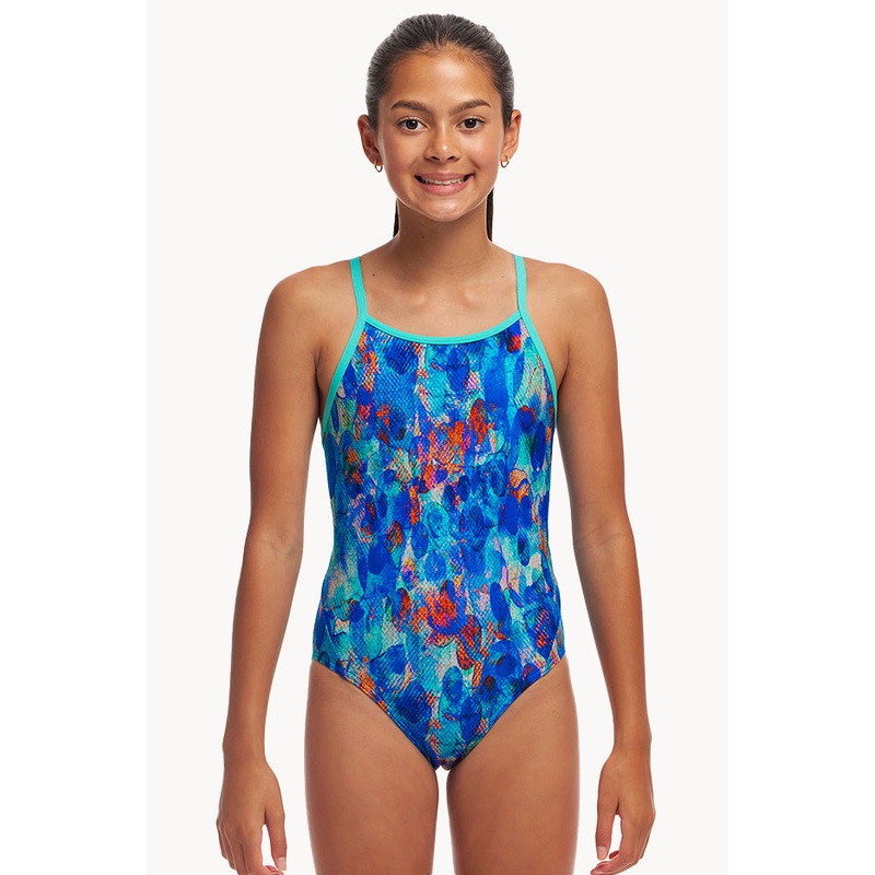 Girls Paint Press Diamond Back One Piece