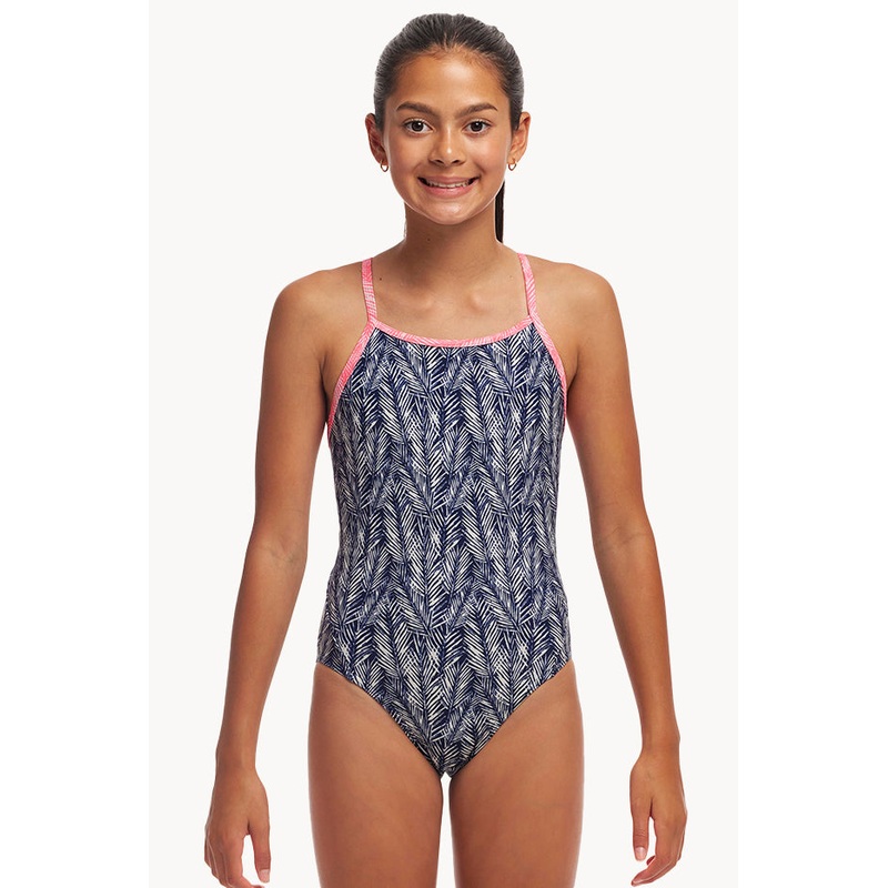 Girls Pressure Palm Diamond Back One Piece
