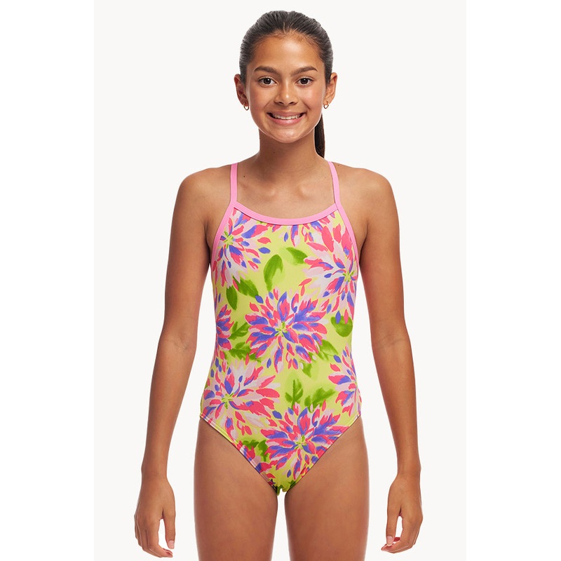 Girls Spring Sun Single Strap One Piece