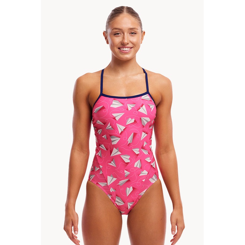 Paper Pink Single Strap One Piece