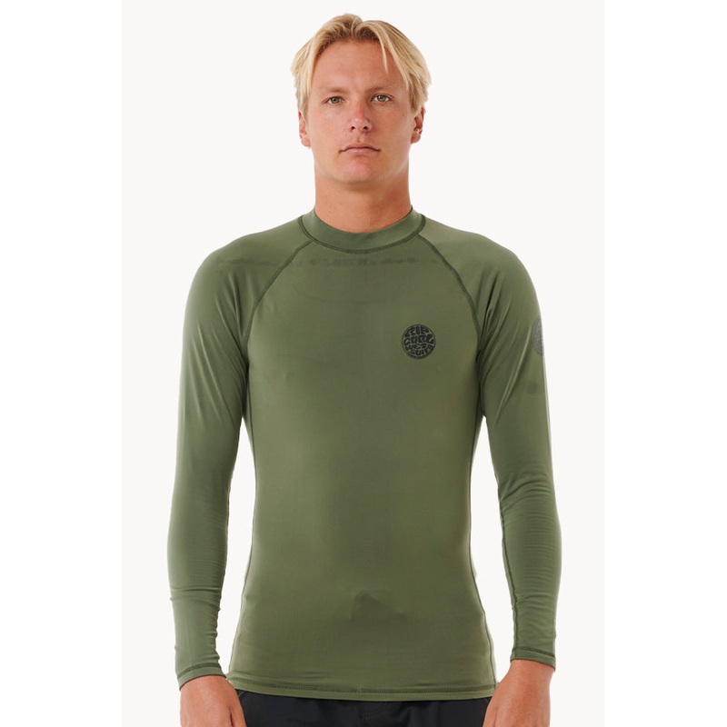 Mens Icons Brushed Long Sleeve Suntop