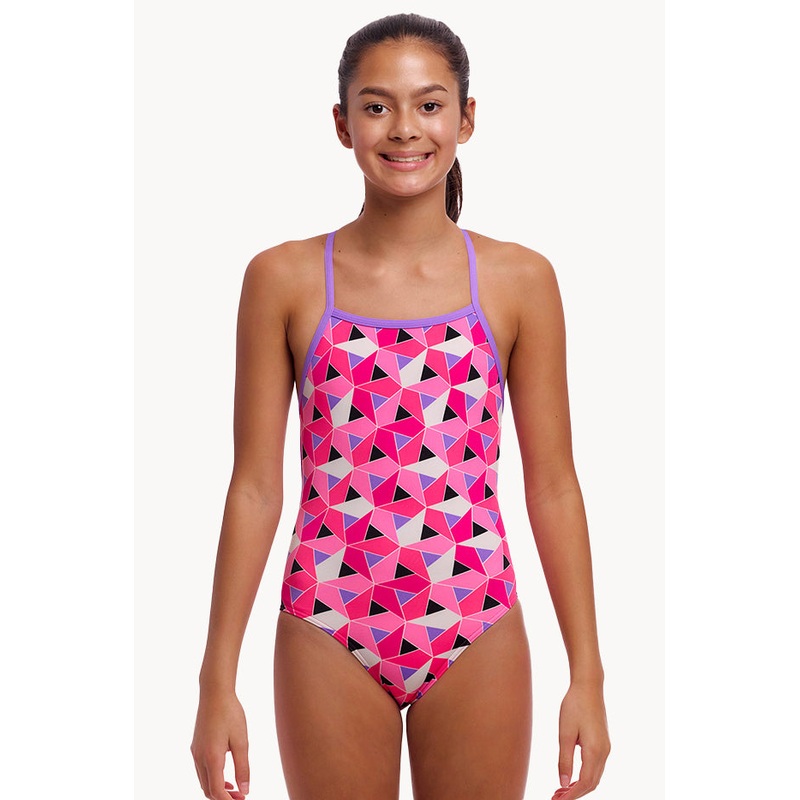 Girls Ninja Star Strapped In One Piece