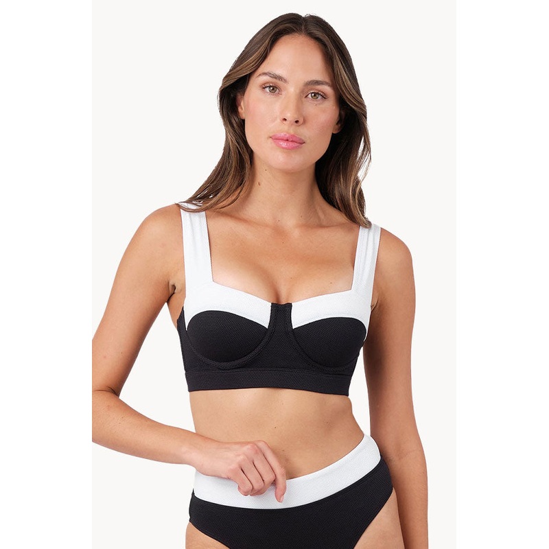 Monochrome Texture Original Bustier Balconette