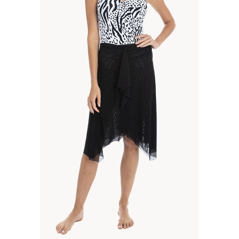 Plain Mesh Frill Skirt