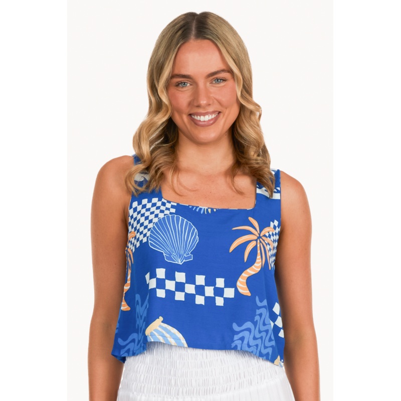 Seychelles Marina Crop Top