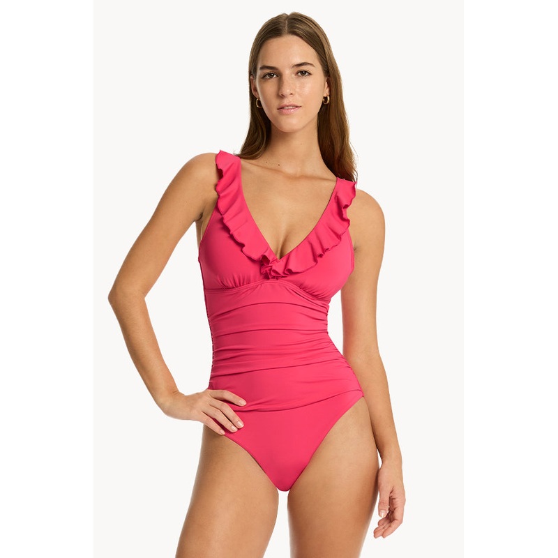 Eco Plains D/DD Cup Frill One Piece