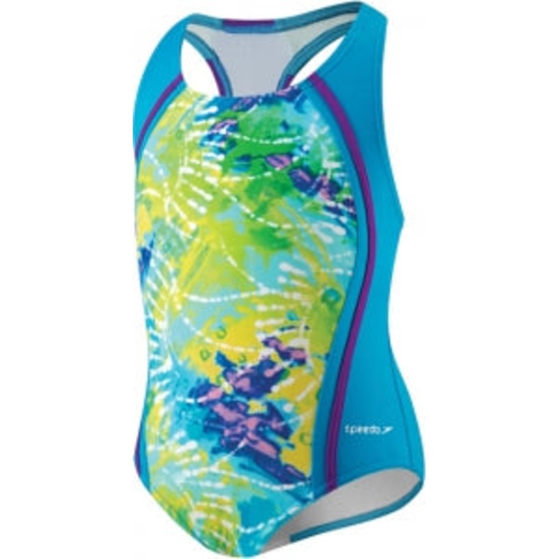 SPEEDO Girls Rainforest Tie Dye Sport Splice (4-6X)