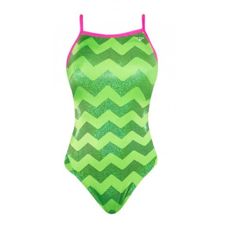 Women's Funnies Ziz Zag Wing Back Swimsuit