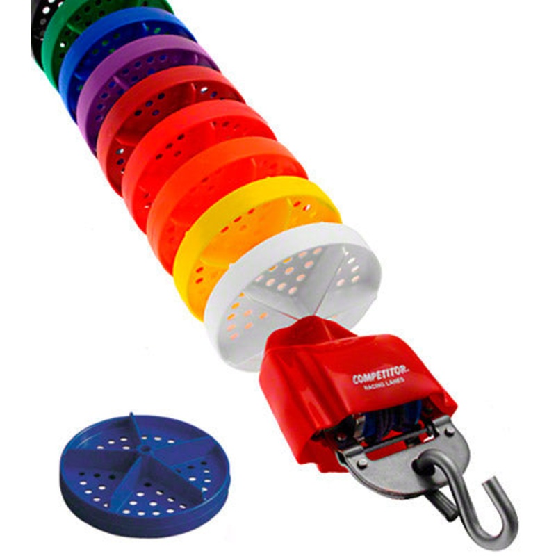COMPETITOR 25 Meter w/disc Racing Lanes 4 Inch Diameter