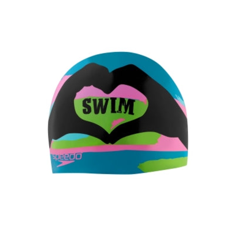 SPEEDO I Heart Swim Silicone Swim Cap