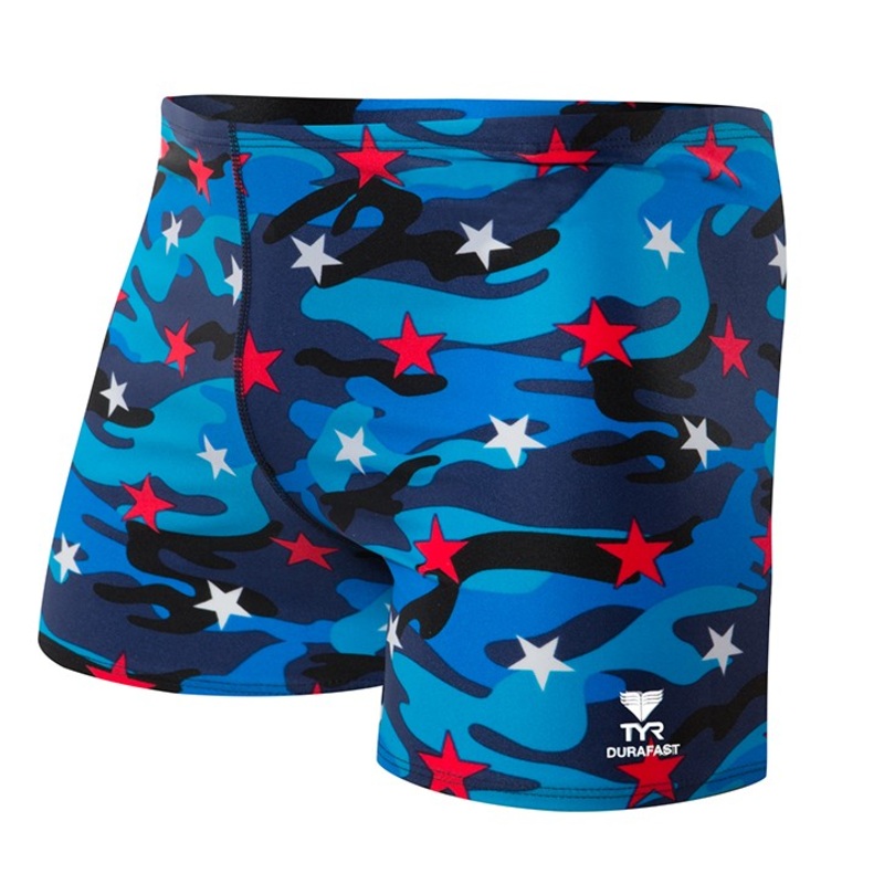 TYR Men's Camo Star Square Leg - Adult