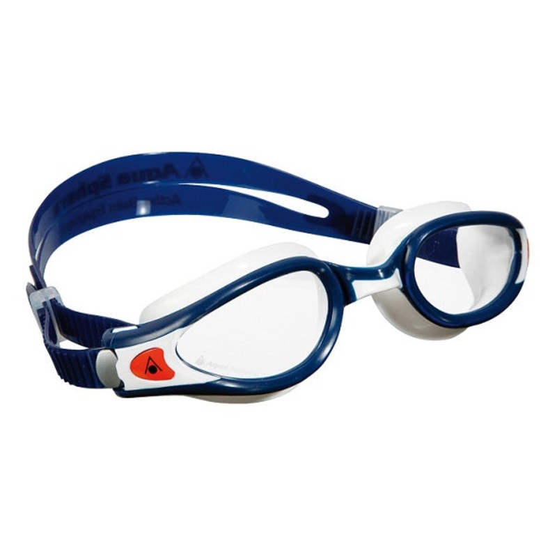 Aqua Sphere Goggle - Kaiman EXO Small Fit Clear Lens - Blue/White
