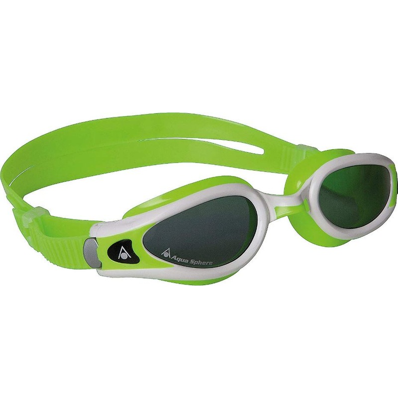 Aqua Sphere Goggle - Kaiman EXO Small Fit Smoke Lens - Lime/White