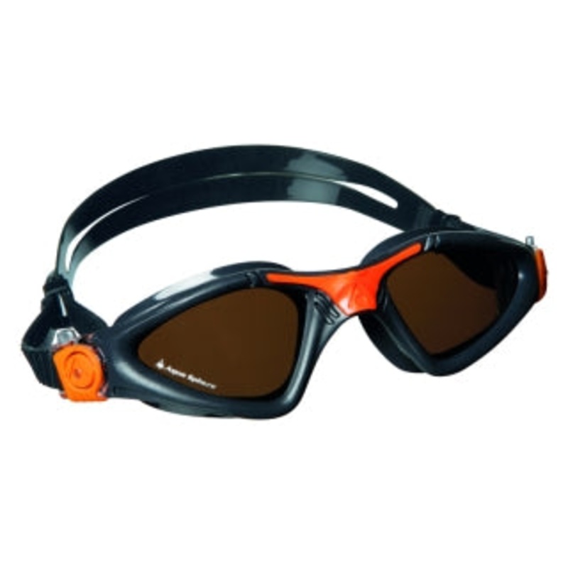 Aqua Sphere Goggle - Kayenne Plarized Smoke Lens - Grey/Orange
