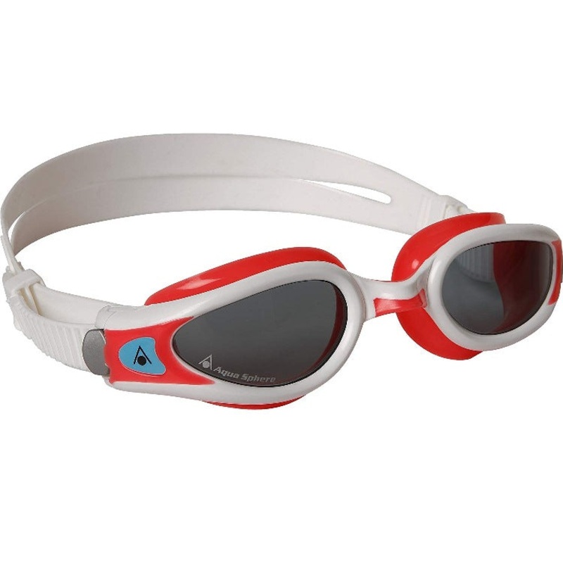 Aqua Sphere Ladies Goggle - Kaiman EXO Lady Fit Smoke Lens - Coral/White