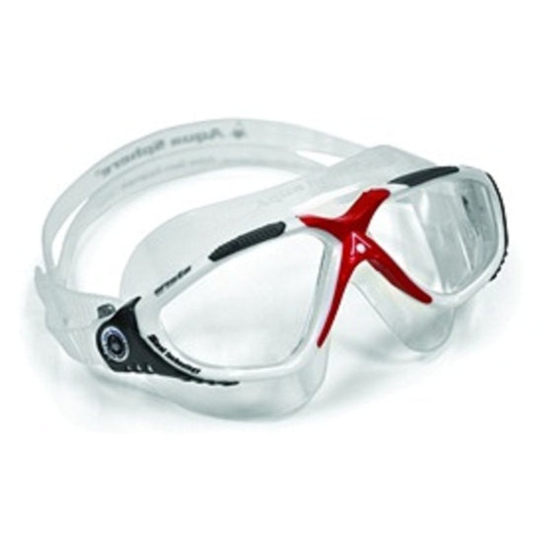 Aqua Sphere Mask Vista Clear Lens - White/Gray/Red