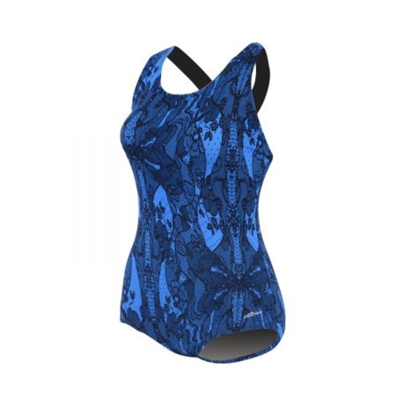Aquashape Conservative Lap Suit - Lacey Print