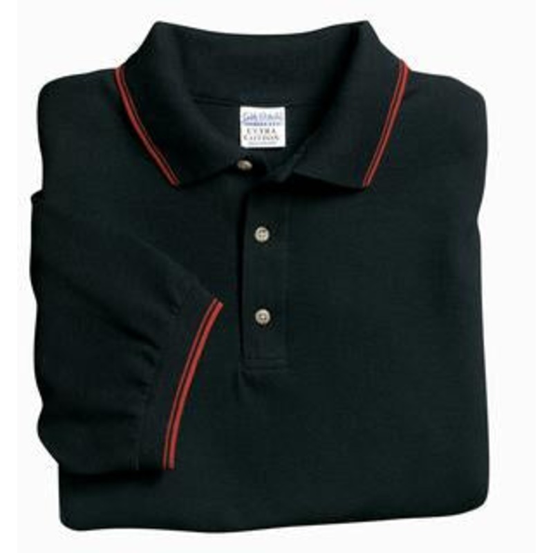 Gildan Ultra Cotton - Pique Knit Sport Shirt with Pin Stripe Trim.  32000