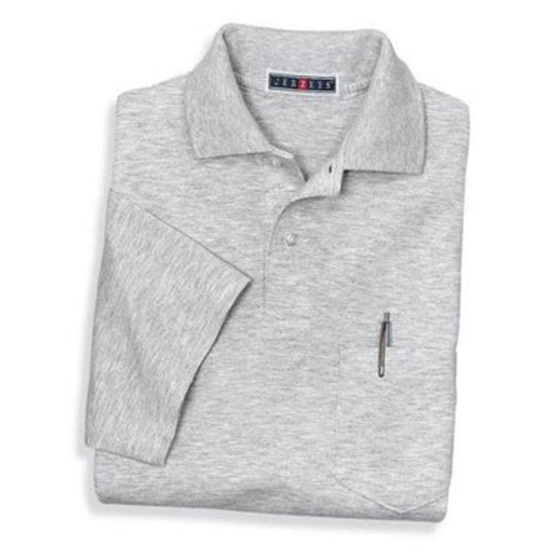 JERZEES - Jersey Knit Sport Shirt with Pocket with SpotShield. 436MP