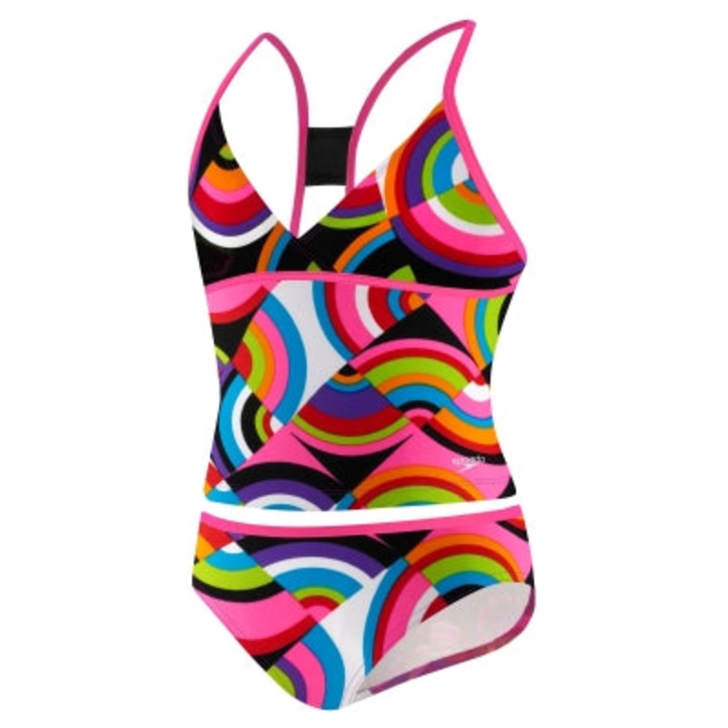 SPEEDO Circular Motion Butterfly Back Tankini 2-PC. (7-16)