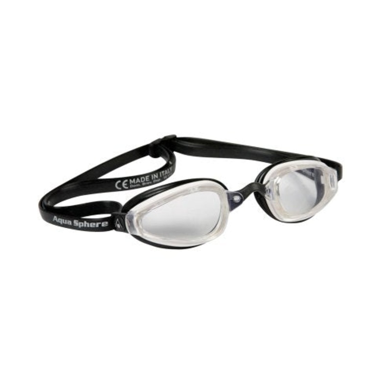 Aqua Sphere Goggle - K-180+ Clear Lens - White/Black