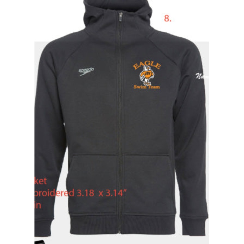 Eagle Swim Team MD_Speedo Team Hooded Full-Zip WARM UP JACKET_Youth