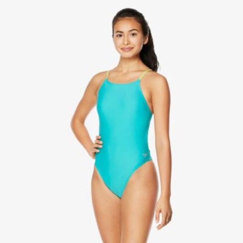 Speedo Women's Solid Strappy Fixed